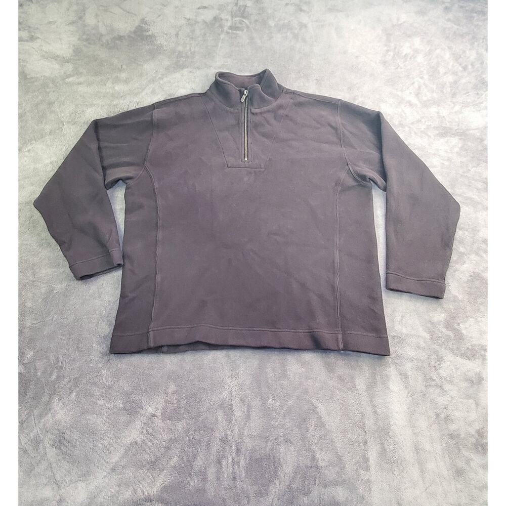 Tommy Bahama Brown Half-Zip Pullover Sweatshirt